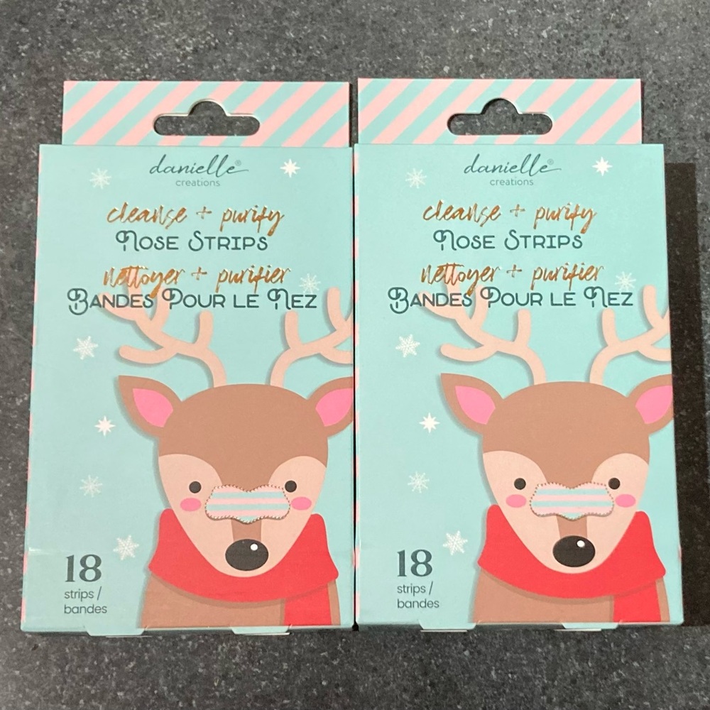 ☃️❄️ 2 x Packs of 18 Cleanse + Purify Nose Strips Danielle Creations